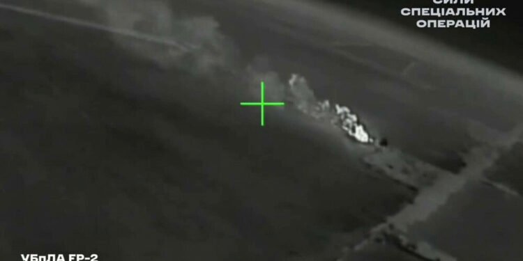 Momentul în care ucrainenii distrug arma lui Putin de un miliard de euro