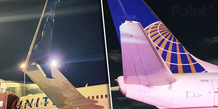 Două avioane United Airlines s-au lovit pe pistă în mijlocul haosului provocat de vremea extremă 🌪️