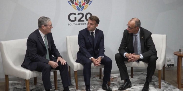 Macron, Merz și Starmer, discuții de ultimă oră la G20 despre planul controversat al SUA pentru Ucraina