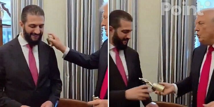 Donald Trump l-a stropit cu parfum pe președintele Siriei