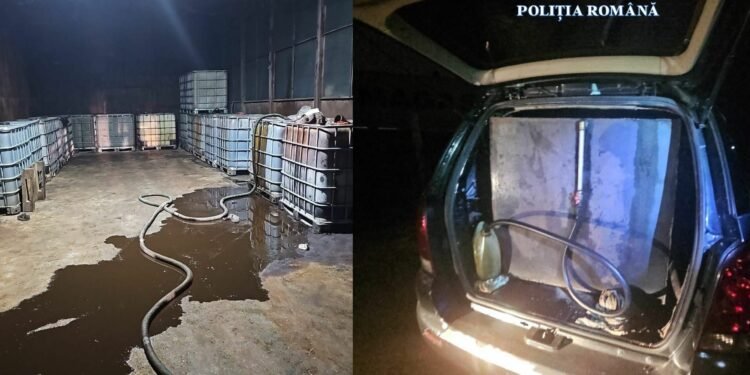 Rețea de „hoți de țiței” prinsă în flagrant! Zeci de tone furate, mașină transformată în cisternă și bani cash găsiți în ascunzătoare