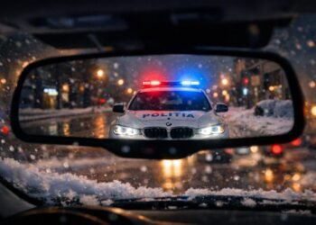 A fugit de Poliție și a lovit două mașini