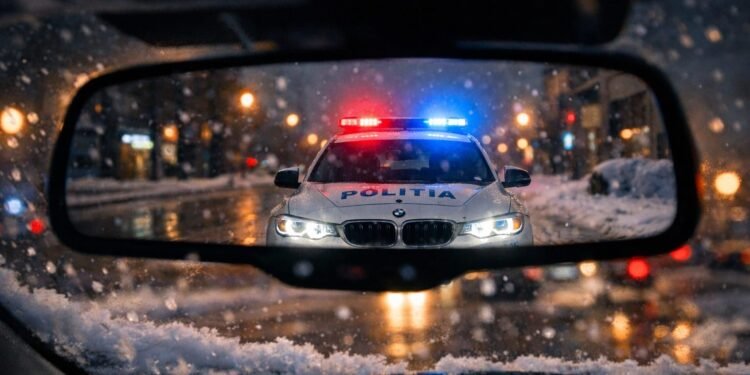 A fugit de Poliție și a lovit două mașini