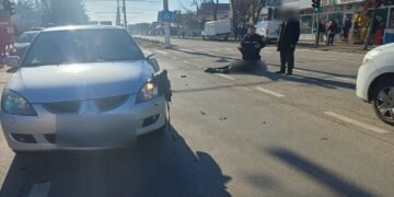 Femeie izbită de mașină pe un bulevard din Târgu Jiu