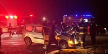 Mașini în coliziune pe DN6