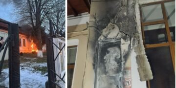 Incendiu la un liceu din Târgu Jiu