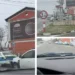 Cum au reuşit 3 maşini de poliţie să se ciocnească între ele