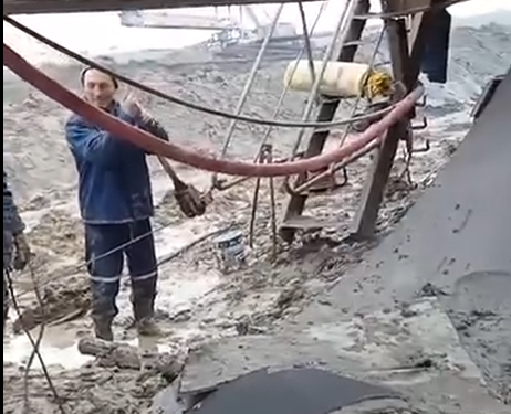 Miner banda de cauciuc