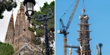 ⛪ Sagrada Familia atinge 172,5 metri și devine cea mai înaltă biserică din lume