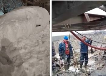 Sute de mineri mințiți fac protest la București, capitala e paralizată de ninsori