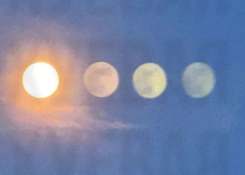 Spectacol rar pe cer, surprins de fotografi