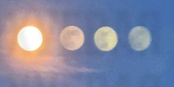 Spectacol rar pe cer, surprins de fotografi