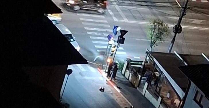 Azi-noapte în centrul Târgu Jiului: motocicletă distrusă lângă Parcul „Constantin Brâncuși”, intervenție de urgență