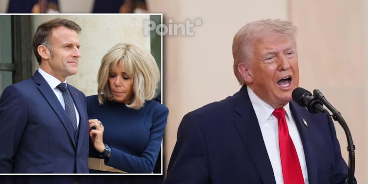 Moment stânjenitor pe scena politică: Donald Trump îl ironizează pe Emmanuel Macron și readuce în prim-plan „episodul palmei”
