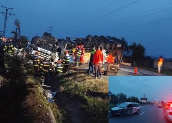 Breaking News în Gorj: Accident grav pe DN 66! Un șofer a murit, traficul spre Târgu Jiu este deviat