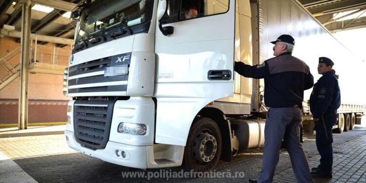 Șofer de TIR în arest după un control al polițiștilor