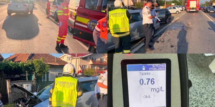 Acum pe DN67! Șofer beat și posibil drogat