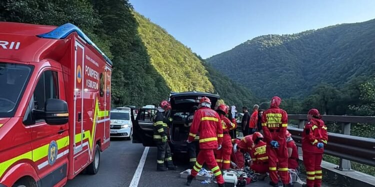 Resuscitat! Bolovan căzut pe mașină