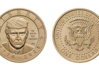 Trump, pe moneda de un dolar