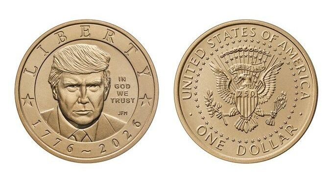 Trump, pe moneda de un dolar
