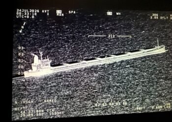 Navă comercială avariată în apropiere de Sfântu Gheorghe – posibil de o dronă sau o mină
