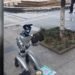Robot filmat la cerșit pe o stradă din China
