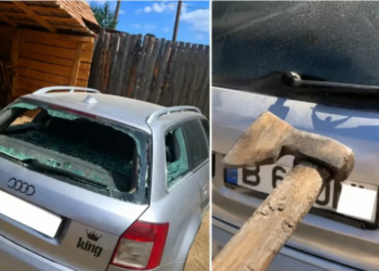 O adolescentă furioasă a distrus mașina celui care a lăsat-o gravidă
