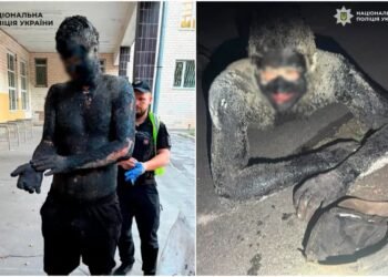 S-a dat cu smoală ca să poată fura noaptea