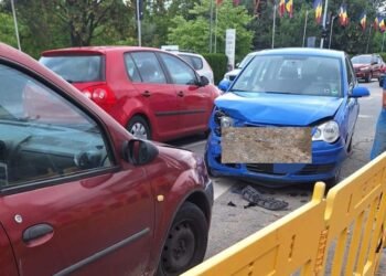 Șofer de 82 de ani, lăsat fără permis după un accident spectaculos la Târgu Jiu. „A fost ultimul drum pe care l-am făcut la volan”