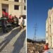 Accident de muncă șocant la Târgu Jiu! Un tânăr s-a electrocutat pe o clădire. Cablul ar fi făcut arc electric lângă rețeaua de înaltă tensiune