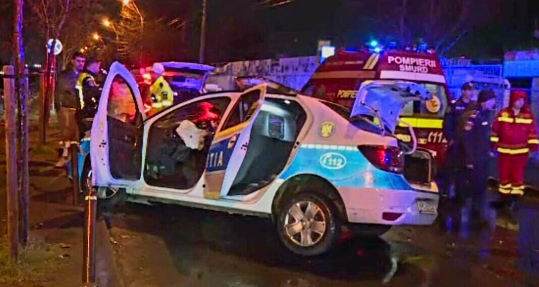 Accident cu autospeciala Poliției