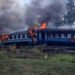 Tren de călători, lovit de drone rusești