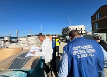 RAID pe șantierul cu 100 de blocuri din Narciselor! 20 de inspectori ITM și 50 de jandarmi, mobilizați