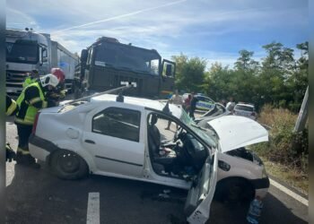 A murit după impactul cu un autocamion, pe DN7