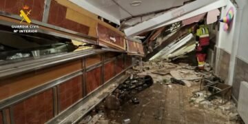 Bar prăbușit în Spania. Clienții, la spital!