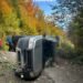 Doi soți, găsiți decedați într-o mașină răsturnată pe un drum forestier